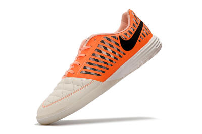 Nike Lunar Gato 2 IC Low-Tops Football Shoes - White/Orange/Black