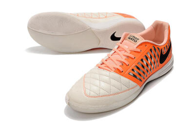 Nike Lunar Gato 2 IC Low-Tops Football Shoes - White/Orange/Black
