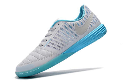 Nike Lunar Gato 2 IC Low-Tops Football Shoes - White/Silver/Jade