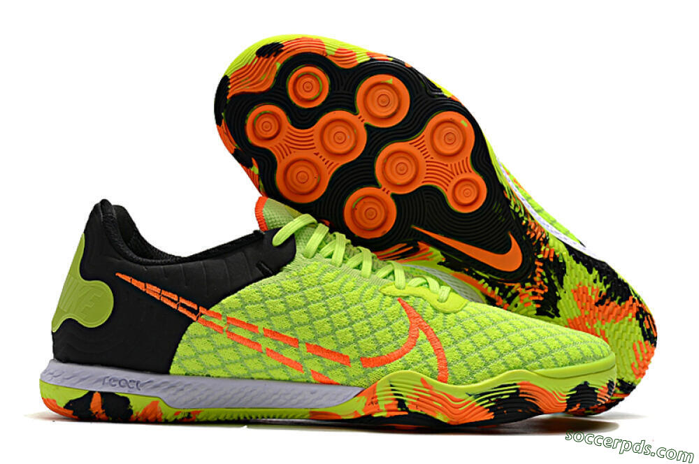 Nike React Gato IC Low-Tops Football Shoes - Yellow/Red/Black 1