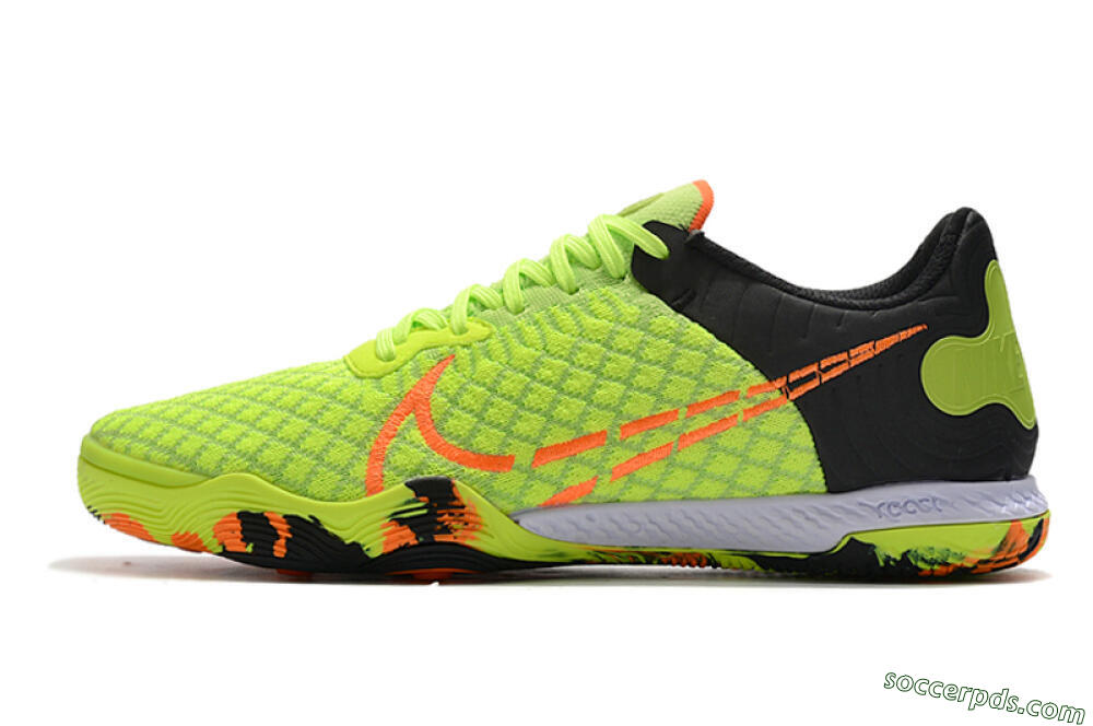 Nike React Gato IC Low-Tops Football Shoes - Yellow/Red/Black 2