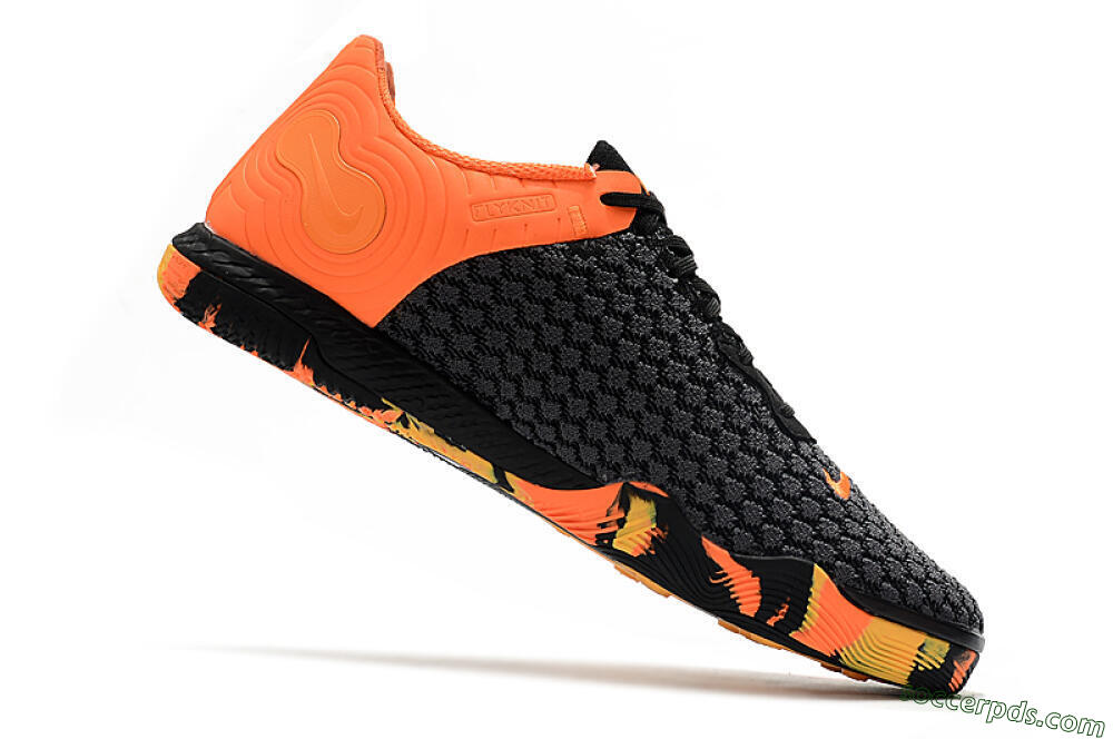 Nike React Gato IC Low-Tops Football Shoes - Black/Red/White 4