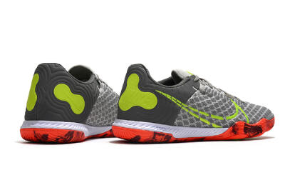 Nike React Gato IC Low-Tops Football Shoes - Grey/Red/Yellow