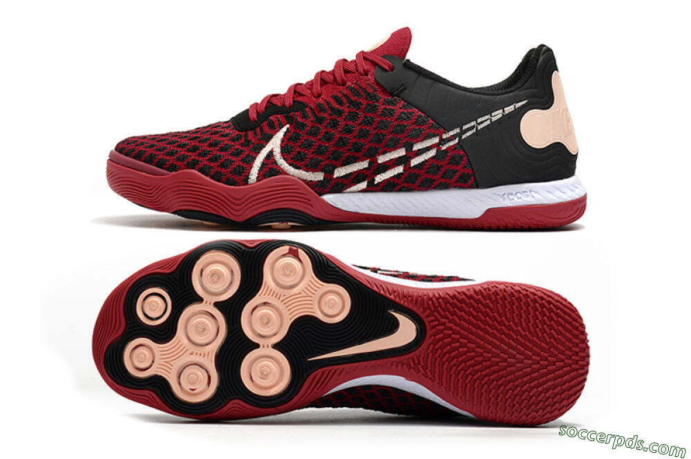 Nike React Gato IC Low-Tops Football Shoes - Red/White/Black 0