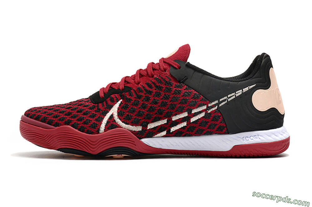 Nike React Gato IC Low-Tops Football Shoes - Red/White/Black 2