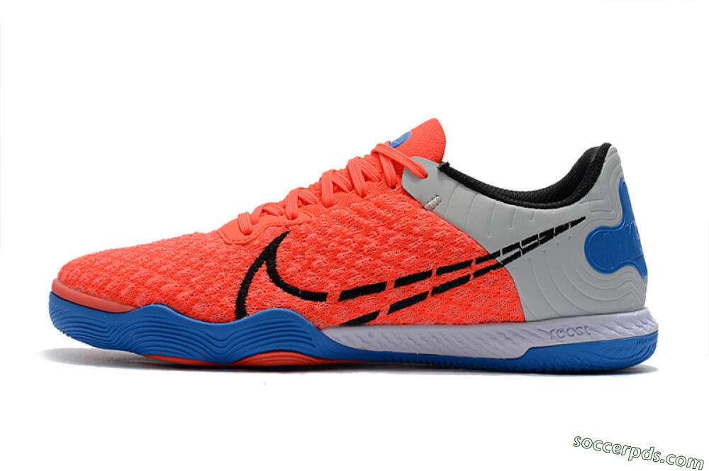 Nike React Gato IC Low-Tops Football Shoes - Red/Grey/Blue 2