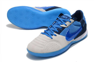 Nike Street Gato IC Low-Tops Football Shoes - Grey/Blue