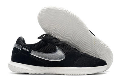 Nike Street Gato IC Low-Tops Football Shoes - Black/White
