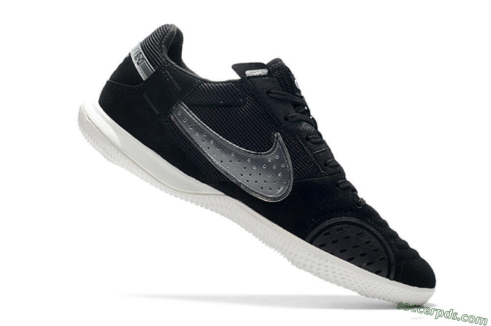Nike Street Gato IC Low-Tops Football Shoes - Black/White 4