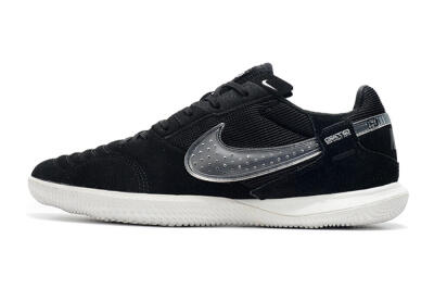 Nike Street Gato IC Low-Tops Football Shoes - Black/White