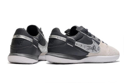 Nike Street Gato IC Low-Tops Football Shoes - Beige/Silver/Black