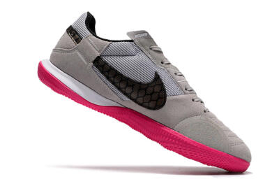 Nike Street Gato IC Low-Tops Football Shoes - Grey/Black/Pink