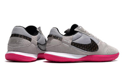 Nike Street Gato IC Low-Tops Football Shoes - Grey/Black/Pink