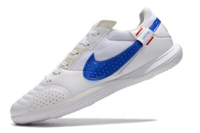 Nike Street Gato IC Low-Tops Football Shoes - White/Red/Blue