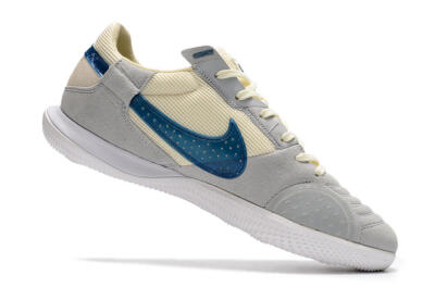Nike Street Gato IC Low-Tops Football Shoes - Grey/Beige/Blue