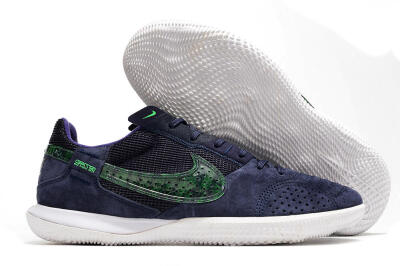 Nike Street Gato IC Low-Tops Football Shoes - Purple/Green/White