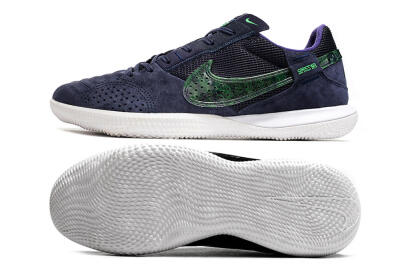 Nike Street Gato IC Low-Tops Football Shoes - Purple/Green/White
