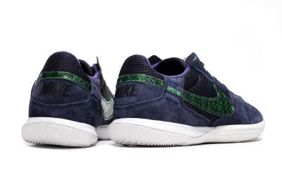 Nike Street Gato IC Low-Tops Football Shoes - Purple/Green/White
