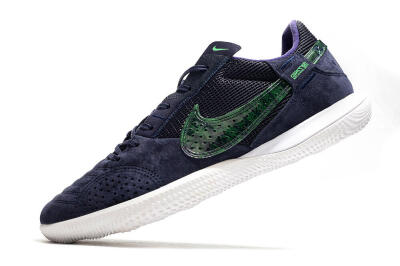 Nike Street Gato IC Low-Tops Football Shoes - Purple/Green/White