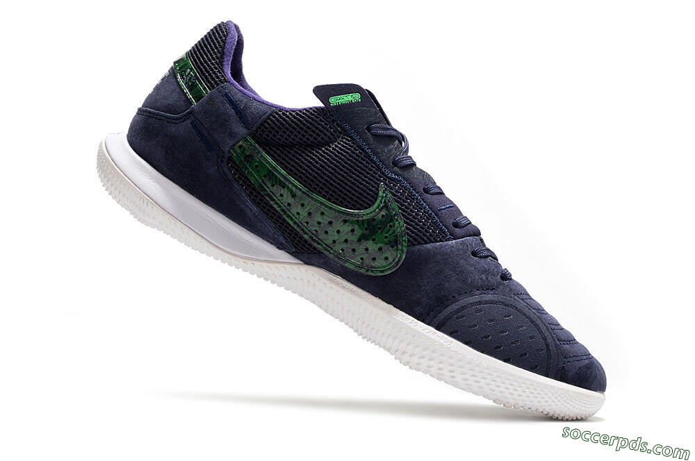 Nike Street Gato IC Low-Tops Football Shoes - Purple/Green/White 4