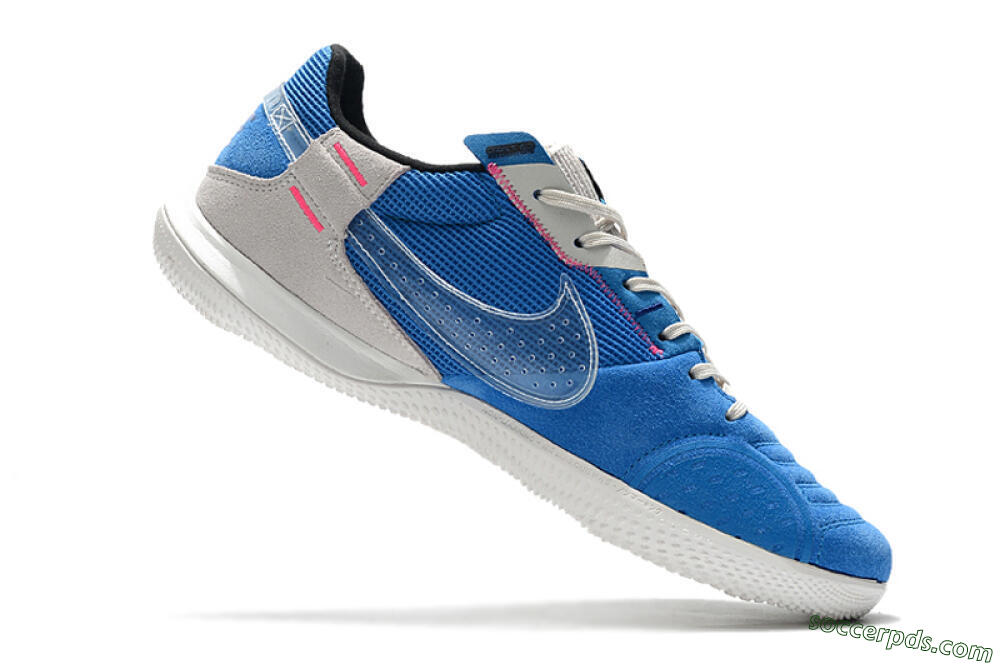 Nike Street Gato IC Low-Tops Football Shoes - Blue/Grey/White 4