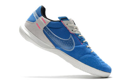 Nike Street Gato IC Low-Tops Football Shoes - Blue/Grey/White