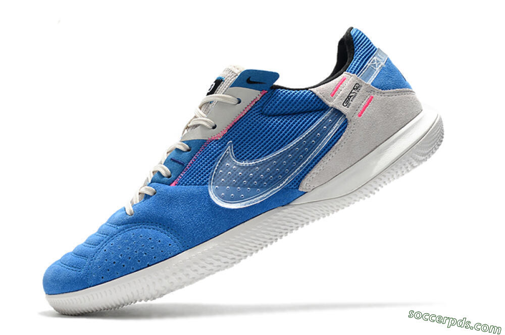 Nike Street Gato IC Low-Tops Football Shoes - Blue/Grey/White 5