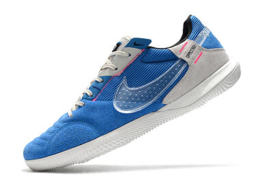 Nike Street Gato IC Low-Tops Football Shoes - Blue/Grey/White
