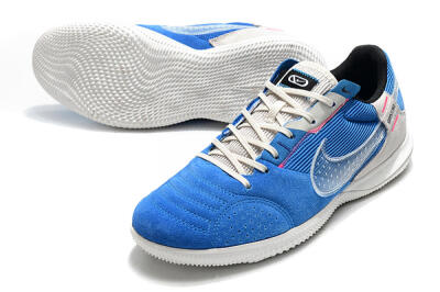 Nike Street Gato IC Low-Tops Football Shoes - Blue/Grey/White