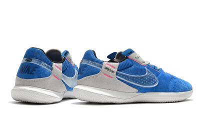 Nike Street Gato IC Low-Tops Football Shoes - Blue/Grey/White
