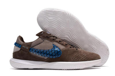 Nike Street Gato IC Low-Tops Football Shoes - Brown/Blue/White