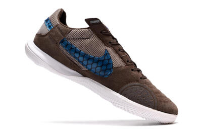 Nike Street Gato IC Low-Tops Football Shoes - Brown/Blue/White
