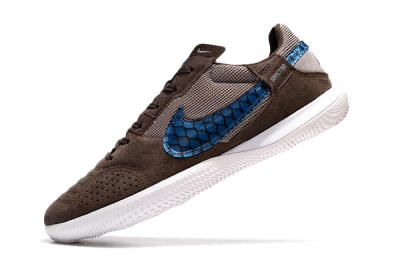 Nike Street Gato IC Low-Tops Football Shoes - Brown/Blue/White