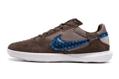 Nike Street Gato IC Low-Tops Football Shoes - Brown/Blue/White