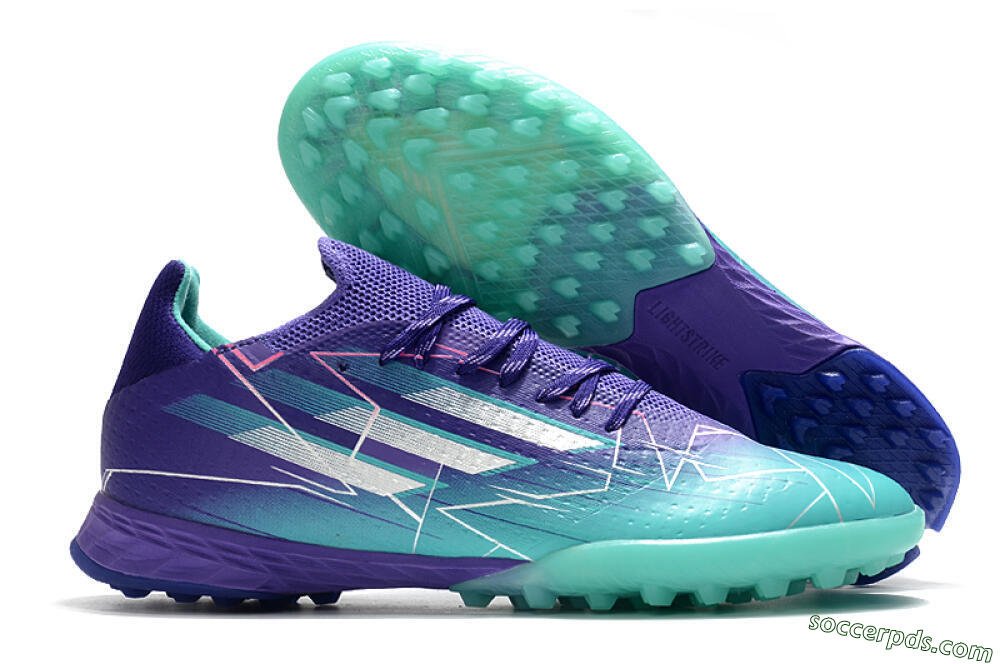 Adidas X Speedflow.1 TF Low-Tops Football Shoes - Jade/Silver/Purple 1