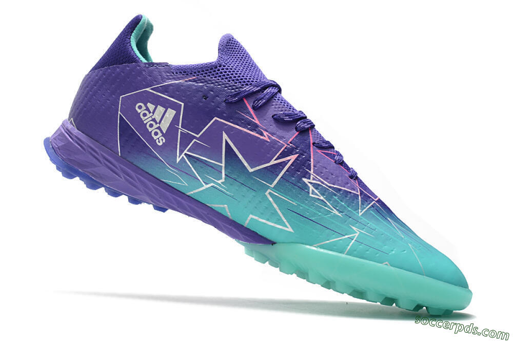 Adidas X Speedflow.1 TF Low-Tops Football Shoes - Jade/Silver/Purple 4