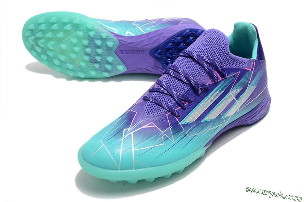Adidas X Speedflow.1 TF Low-Tops Football Shoes - Jade/Silver/Purple 3