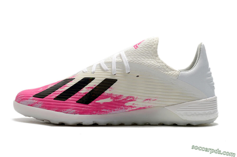 Adidas X 19.1 TF Low-Tops Football Shoes - Pink/Black/White 2
