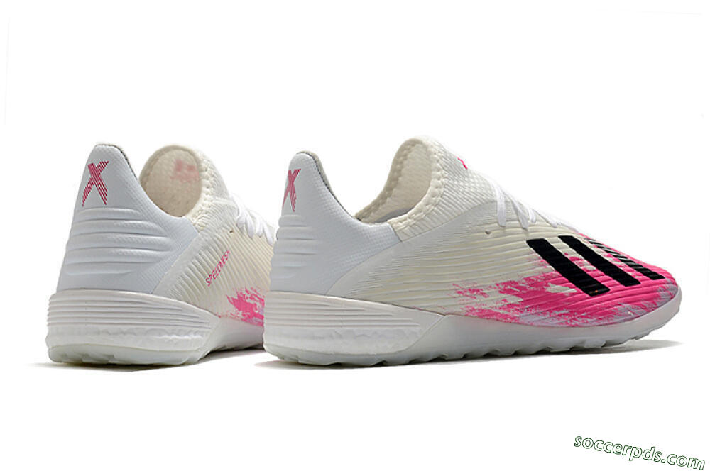 Adidas X 19.1 TF Low-Tops Football Shoes - Pink/Black/White 6