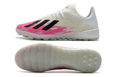 Adidas X 19.1 TF Low-Tops Football Shoes - Pink/Black/White