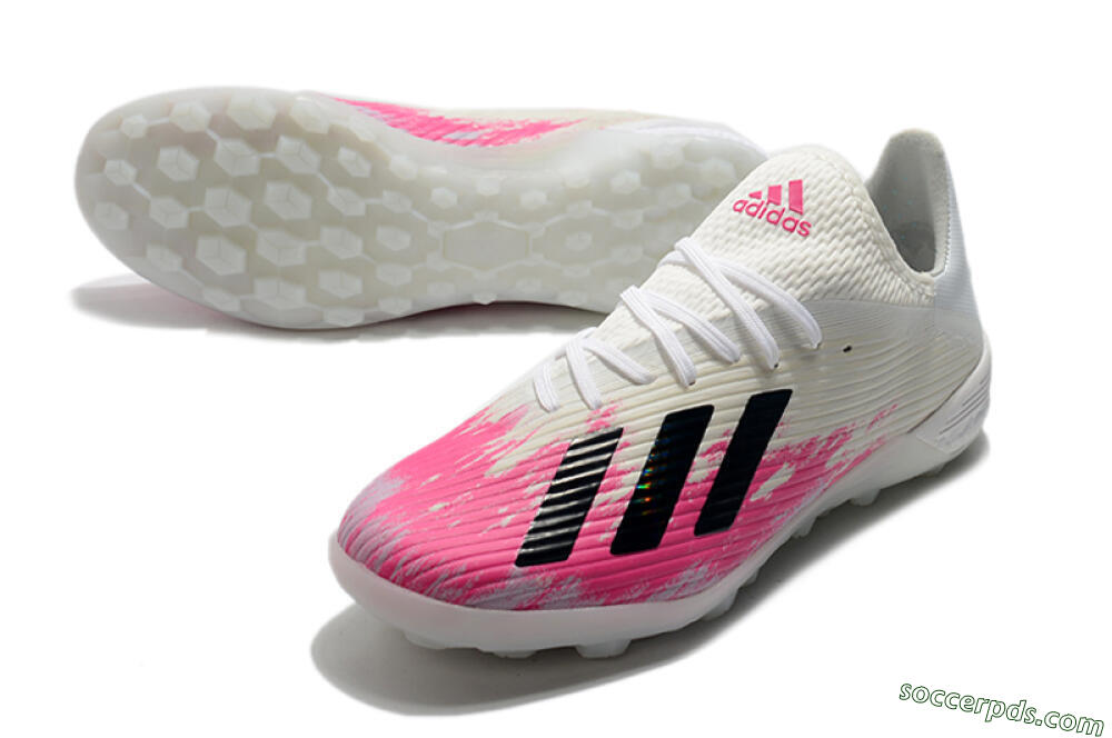 Adidas X 19.1 TF Low-Tops Football Shoes - Pink/Black/White 3