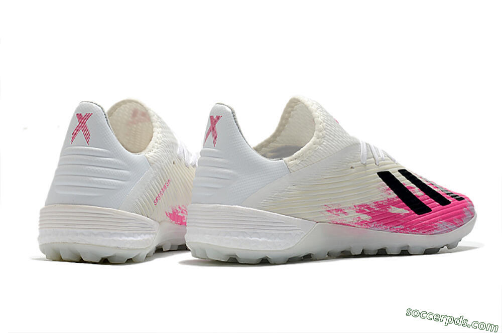 Adidas X 19.1 TF Low-Tops Football Shoes - Pink/Black/White 6