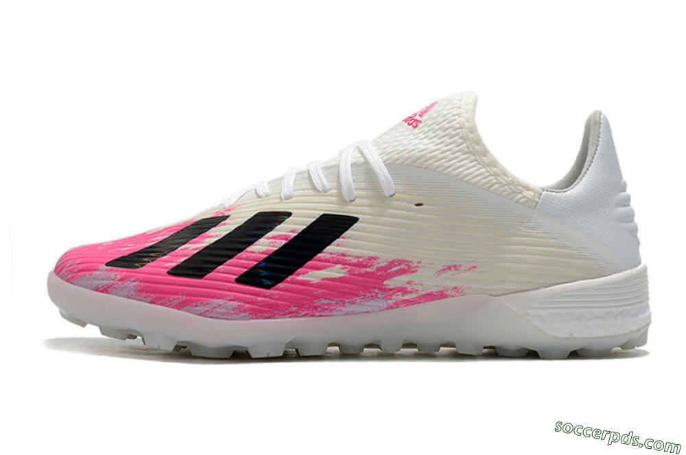 Adidas X 19.1 TF Low-Tops Football Shoes - Pink/Black/White 2