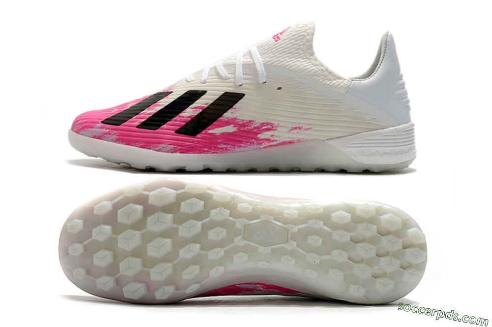 Adidas X 19.1 TF Low-Tops Football Shoes - Pink/Black/White 0