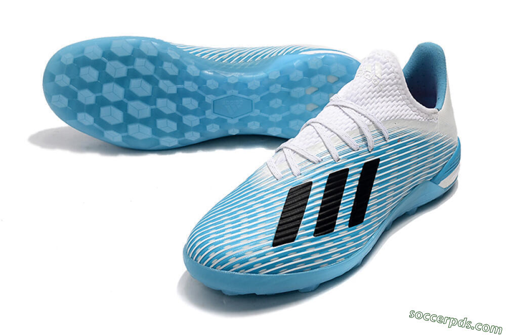 Adidas X 19.1 TF Low-Tops Football Shoes - Blue/Black/White 3