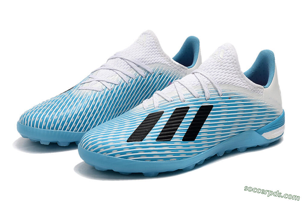 Adidas X 19.1 TF Low-Tops Football Shoes - Blue/Black/White 5