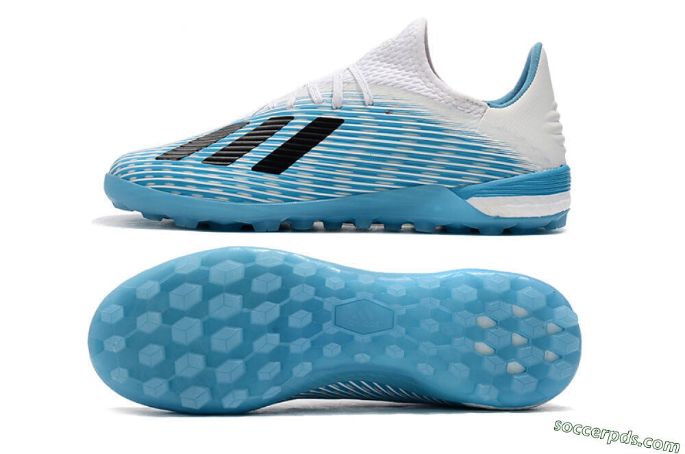 Adidas X 19.1 TF Low-Tops Football Shoes - Blue/Black/White 0