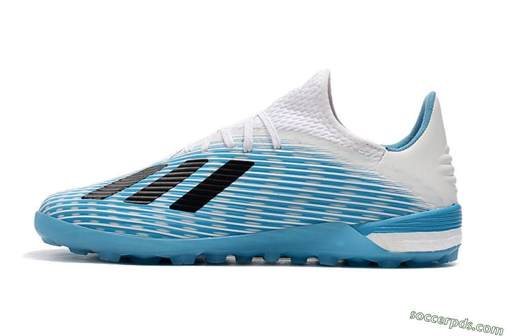Adidas X 19.1 TF Low-Tops Football Shoes - Blue/Black/White 2