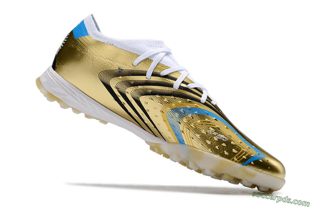 Adidas X Speedportal.1 TF Low-Tops Football Shoes - Gold/White/Blue 4