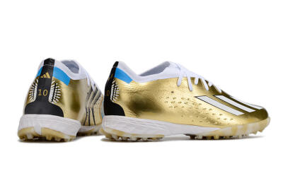 Adidas X Speedportal.1 TF Low-Tops Football Shoes - Gold/White/Blue